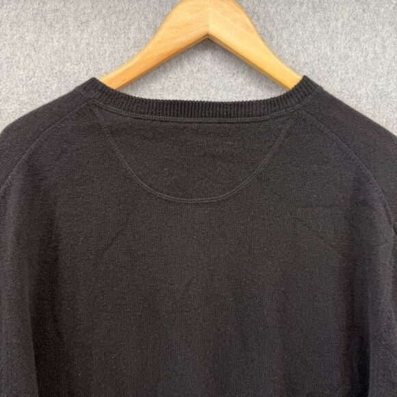 Mens Alashan Size XL Black Cashmere Sweater Crewneck Classic Soft Capsule Luxury - Picture 7 of 10
